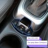 Stainless Steel Car Electrical Park Brake Cover Frame Sticker Decorations Car Auto Break Hold Trim for JEEP Compass AT 2017 2018