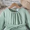 Girls' Fitted Ruffled Dress: Fall Children's Fashion Princess Dress