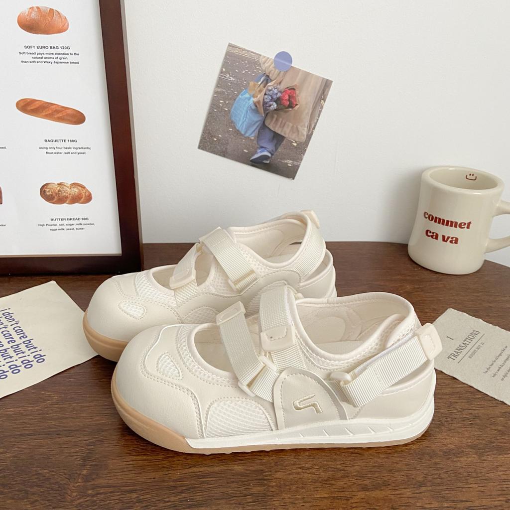 thick-soled non-slip color matching little white shoes women's summer 2025 new fashion versatile comfortable Velcro casual board shoes