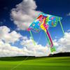 High Quality Polyester Triangular Kite With Long Tail Underwater Series Dolphin Mermaid Kite For Easy Flying