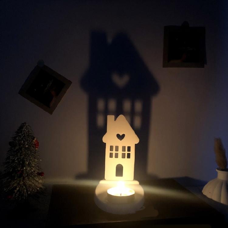 Silicone Mould House Candlestick Resins Molds Love House Candle Holder Mould