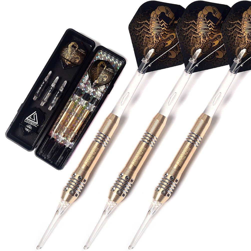 

Black Scorpion CUESOUL 16g Brass Soft Tip Set of Stylish Scorpion Design Darts, 3, (HX-ST-B2304)