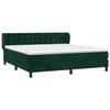 Maison Exclusive - Sommier à lattes de lit et matelas Vert foncé 180x200cm Velours