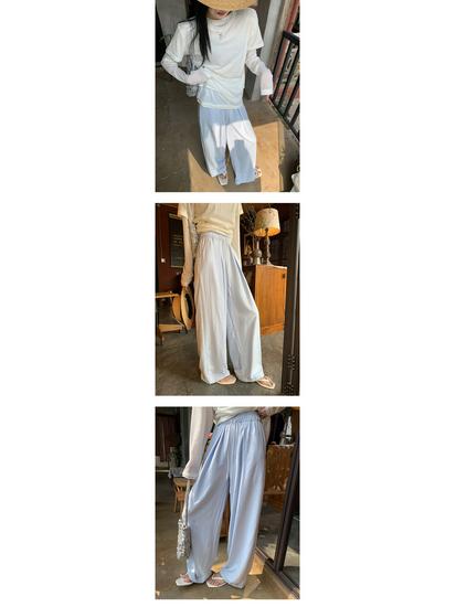 A7seven Spring-Summer High-Waisted Wide-Leg Pants