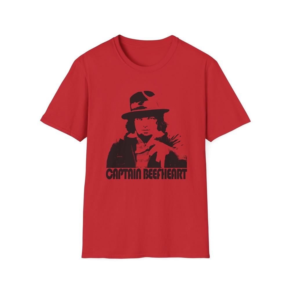 

captain beefheart without the trout mask black stencil tshirt 2XL