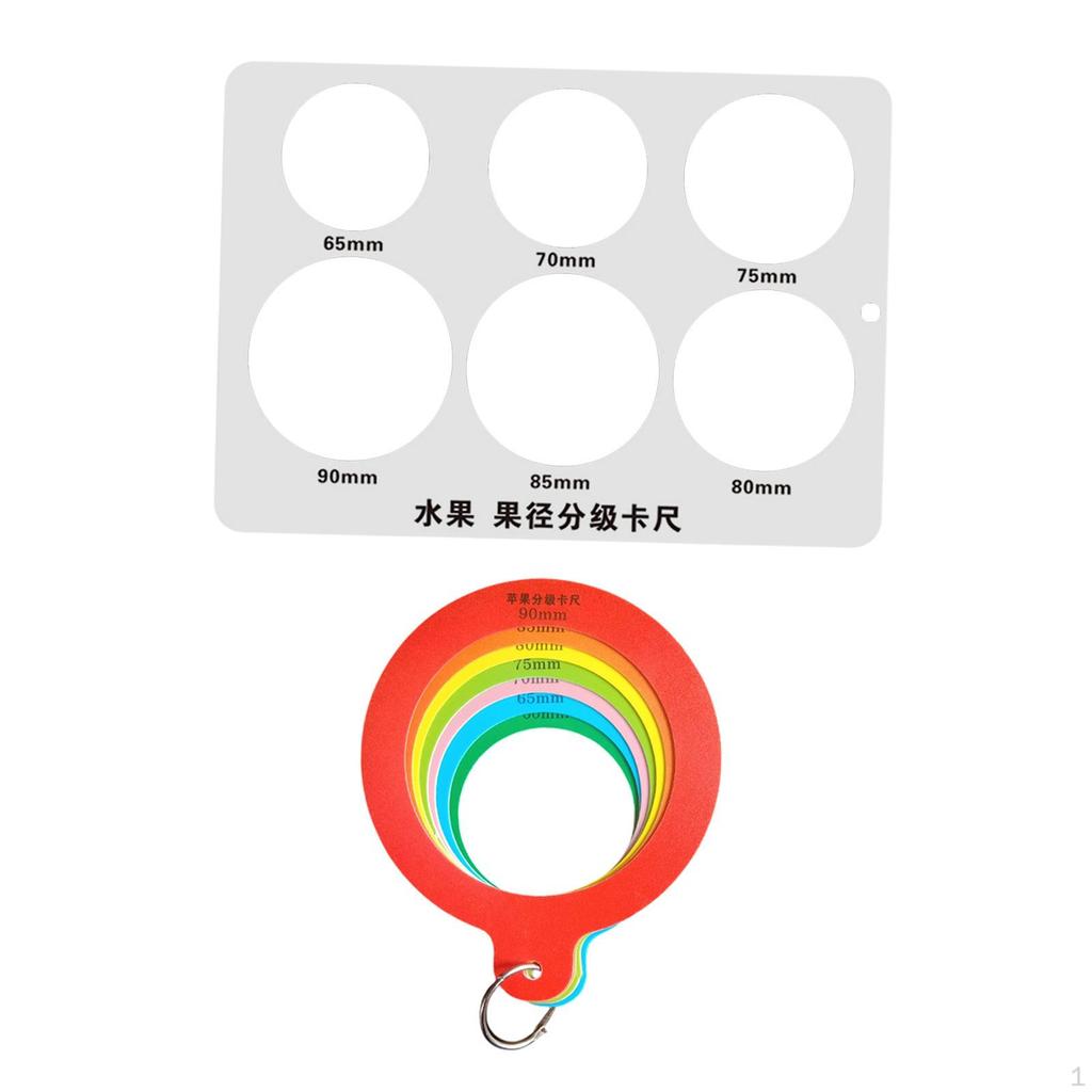 Fruit Measurement Rings Citrus Ruler Flexible Convenient Multifunction Caliper Measuring