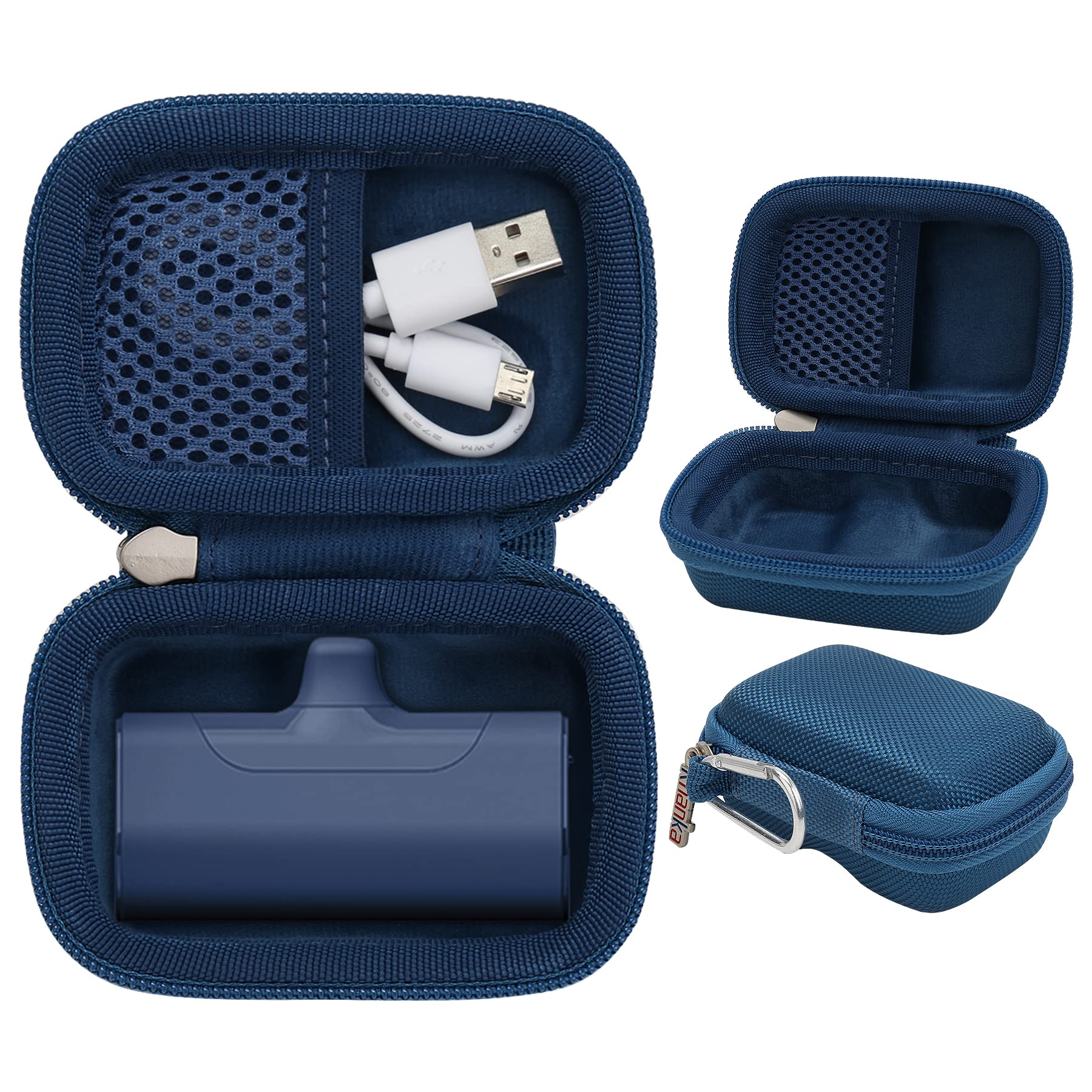 

Khanka Storage Case Compatible with NIKYPJ/iWALK Ultra-Small Mobile Battery, 3350mAh, 4500mAh, 4800mAh, Blue (Case Only)