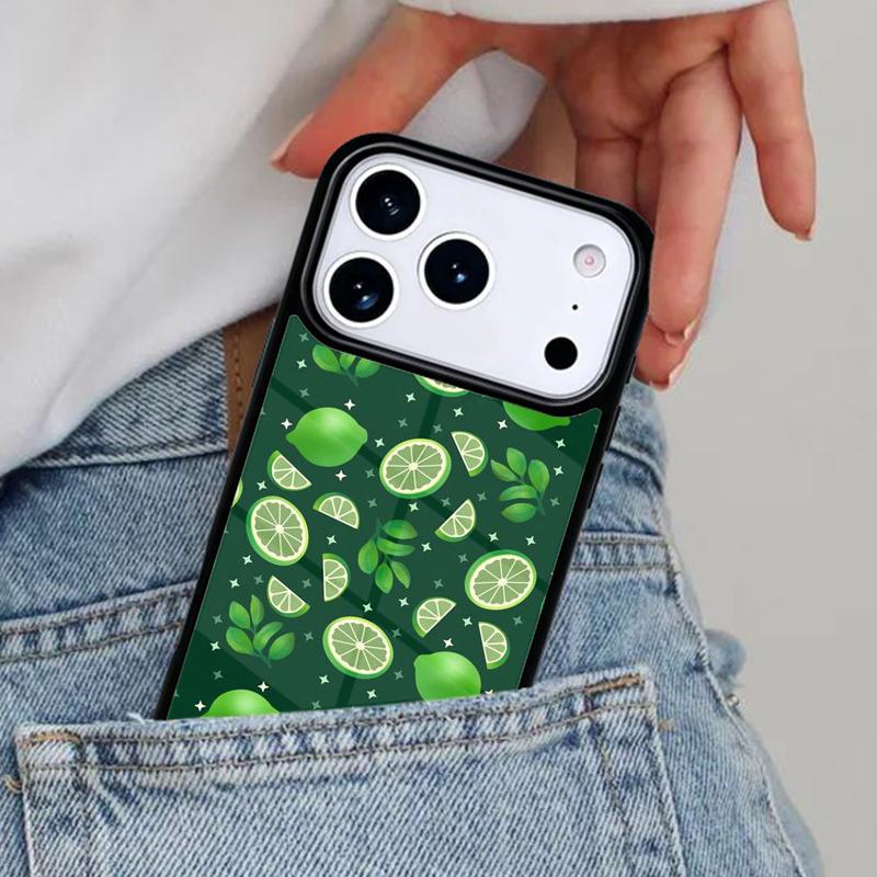 Cartoon Lemon Avocado Peach Fruit Phone Case for iPhone 16e 15 14 13 12 17 Pro Max Plus Air 17pro Cover Coque