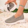 Breathable Mesh Platform Sneakers Women Summer Slip-On Comfort Soft Sole Sports Shoes Ladies Flat Heel Non-Slip Casual Shoes