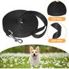 Dog/Puppy Obedience Recall Training Agility Lead - 30ft Training Leash - Great for Training, Play, Camping, or Backyard, 2 Packs Black Long Leash