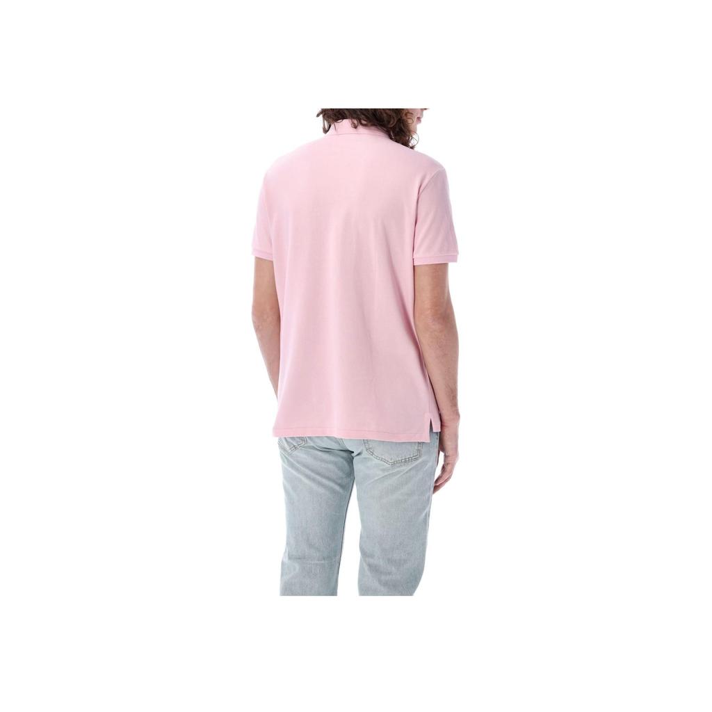 Polo Ralph Lauren Logo Embroidered Short Sleeve Polo Shirt Men Tops Pink 710680784-360