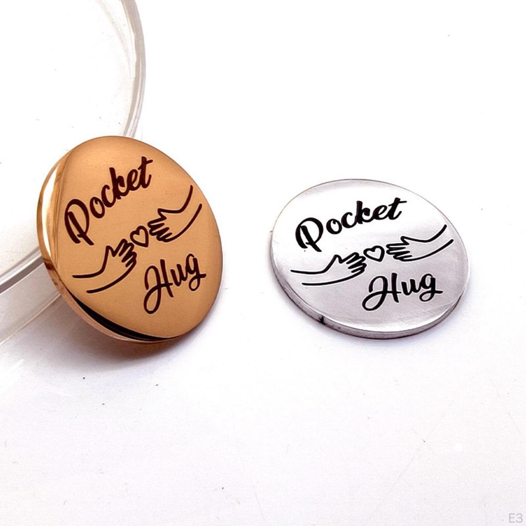 Double Sided Tokens Long Distance Relationship Keepsake for Daughter Lovers