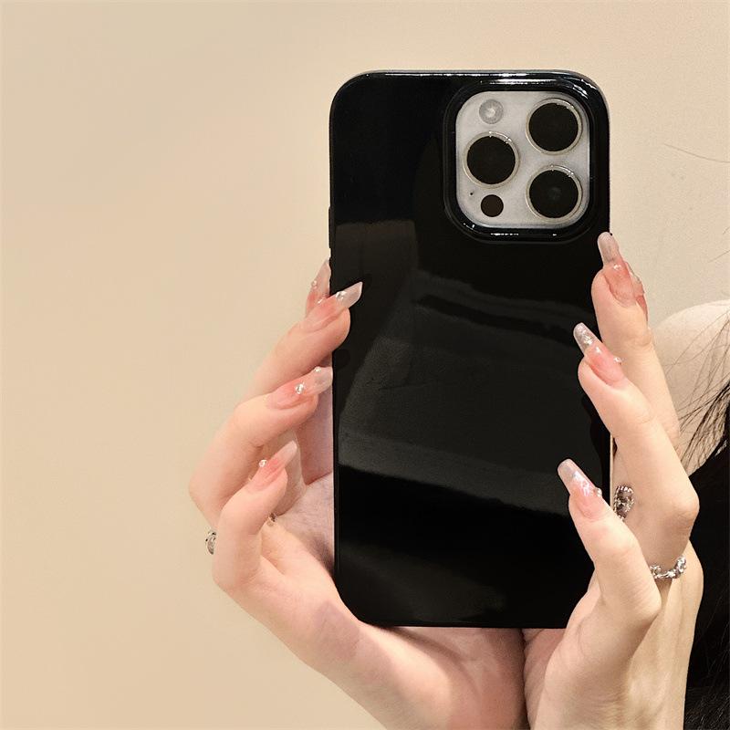 Soft Silicone Glossy Shockproof Phone Case For For Iphone 17 Air 16 15 14 13 12 11 Pro Max XR XS X 7 8 Plus Plain Bumper Back Cover
