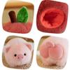 The  Able Apple Pig Plush Toy Doll Cute Pig Doll Detachable Throw Pillow Doll Gift Grabber Doll