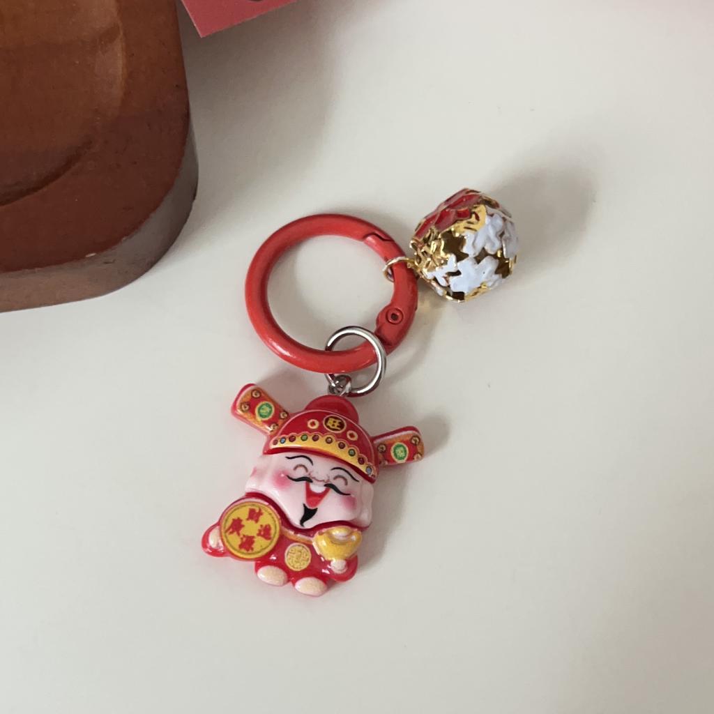 Horse Year The God Of Wealth Keychain Backpack Hanging Decoration New Year Wealth And Happiness Fortune Blessing Gifts