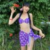 2025 New Sexy Push-up Three-piece Swimsuit Set for Small Chests - Perfect Vacation Swimwear for Women