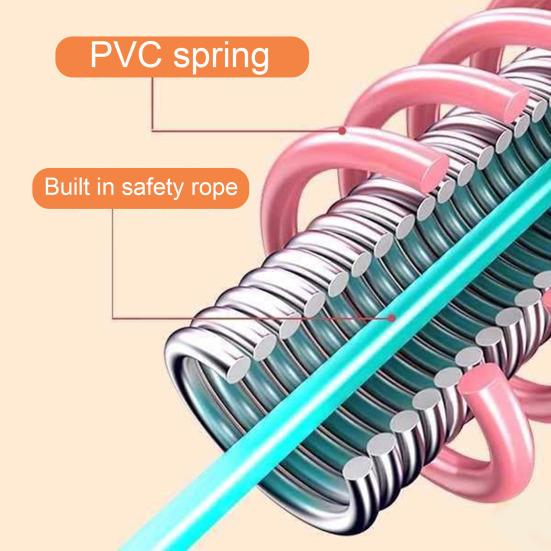 Cerchio Hula Hoop Morbido Ponderato con Molla Amico della Vita Pieghevole per Fitness Portatile Palestra Domestica Uomini Donne Adulti Corpo Vita Dimagrante Attrezzatura per Esercizio