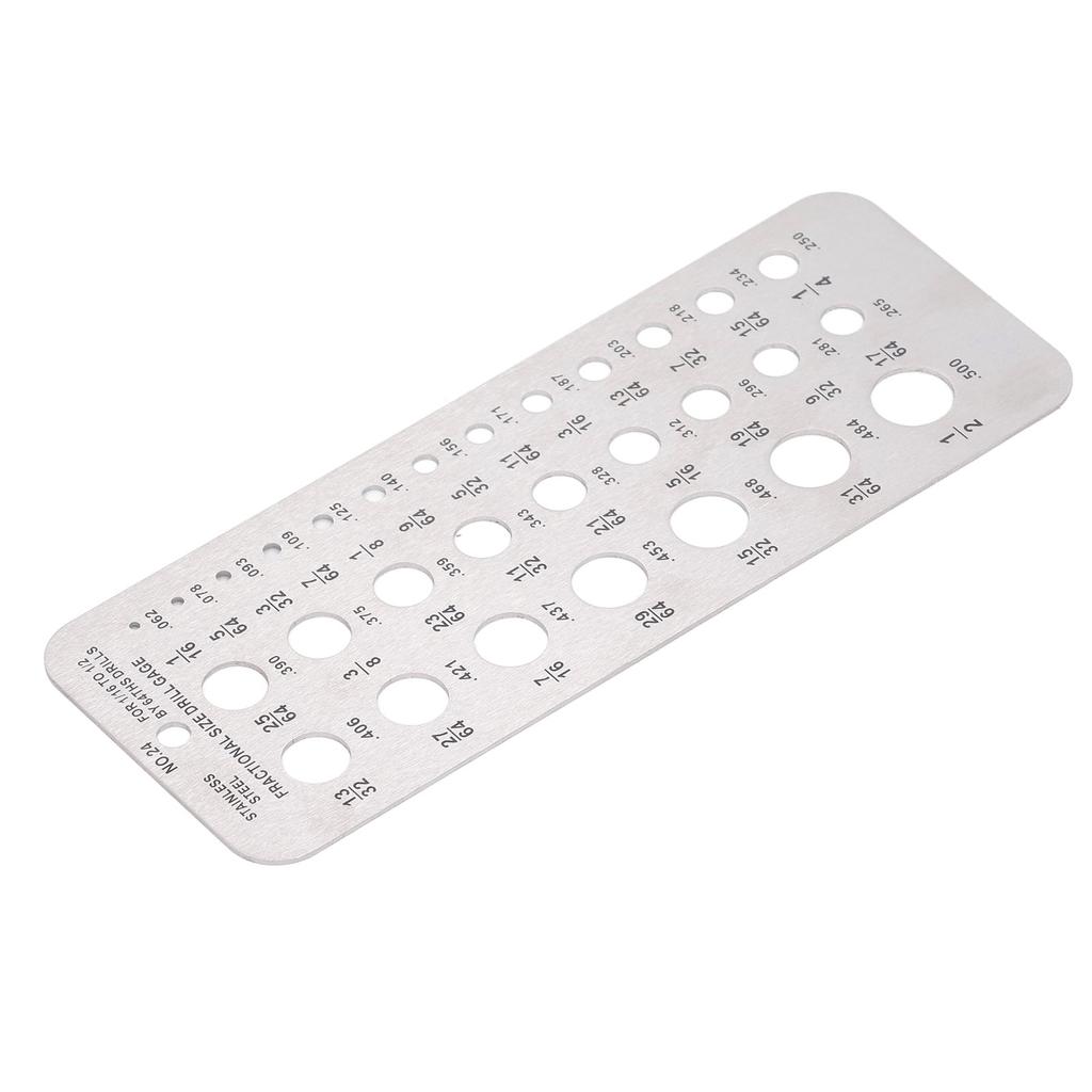 Calibru burghie dimensiuni fracționare 116?Index Diametru Sârmă Șurub Oțel Inoxidabil 12in pentru Precizie