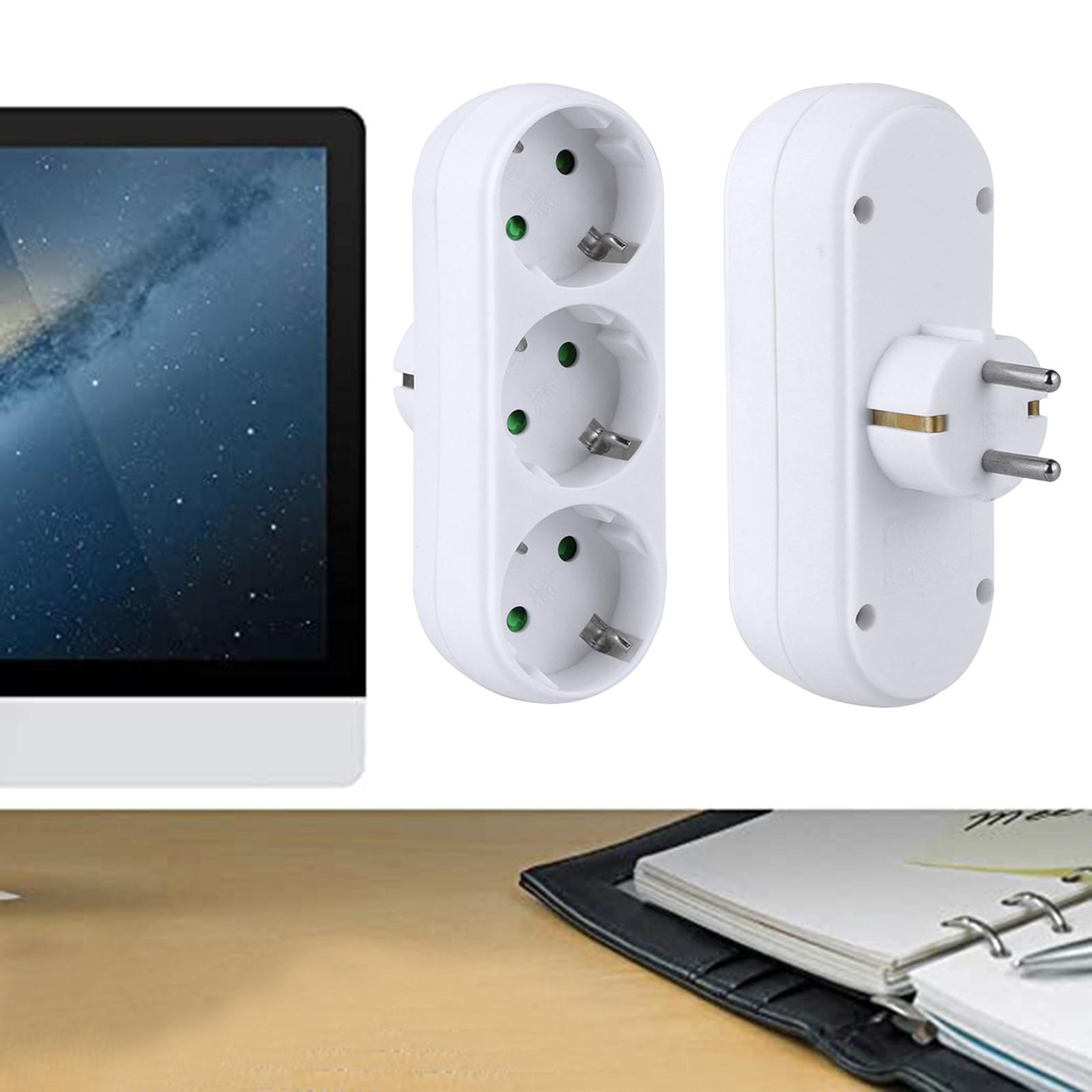 

European Standard Socket Round Plug 2/3 Holes Socket With Off білий