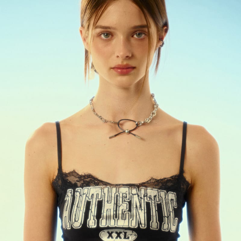 SENTIMENTS NO.499 [BLACK] NECKLACE