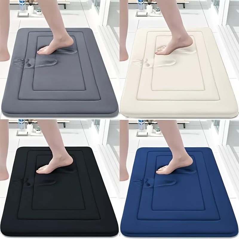 1PC Memory Foam Bath Mat, Kitchen Carpet, Retro Absorbent Non-slip Mat, Sewage Resistant, Waterproof Long Floor Mat