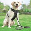 No Pull Harness with A Free Heavy Duty 5ft Leash for Medium Large Dog Adjustable Reflective Oxford Easy Control