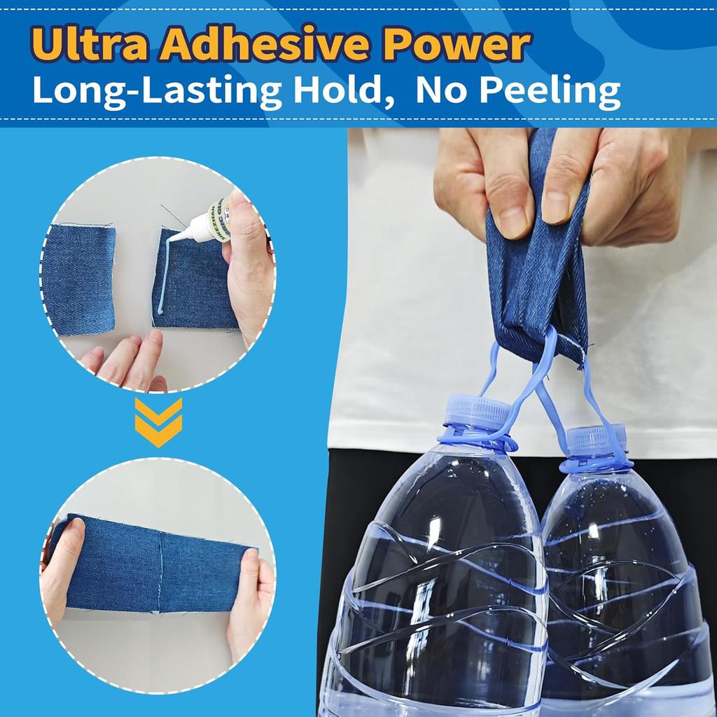 Washable Fabric Glue Liquid Stitch Permanent Textile Adhesive For Clothing Denim Leather Patch Repair Flexible Sew Kit