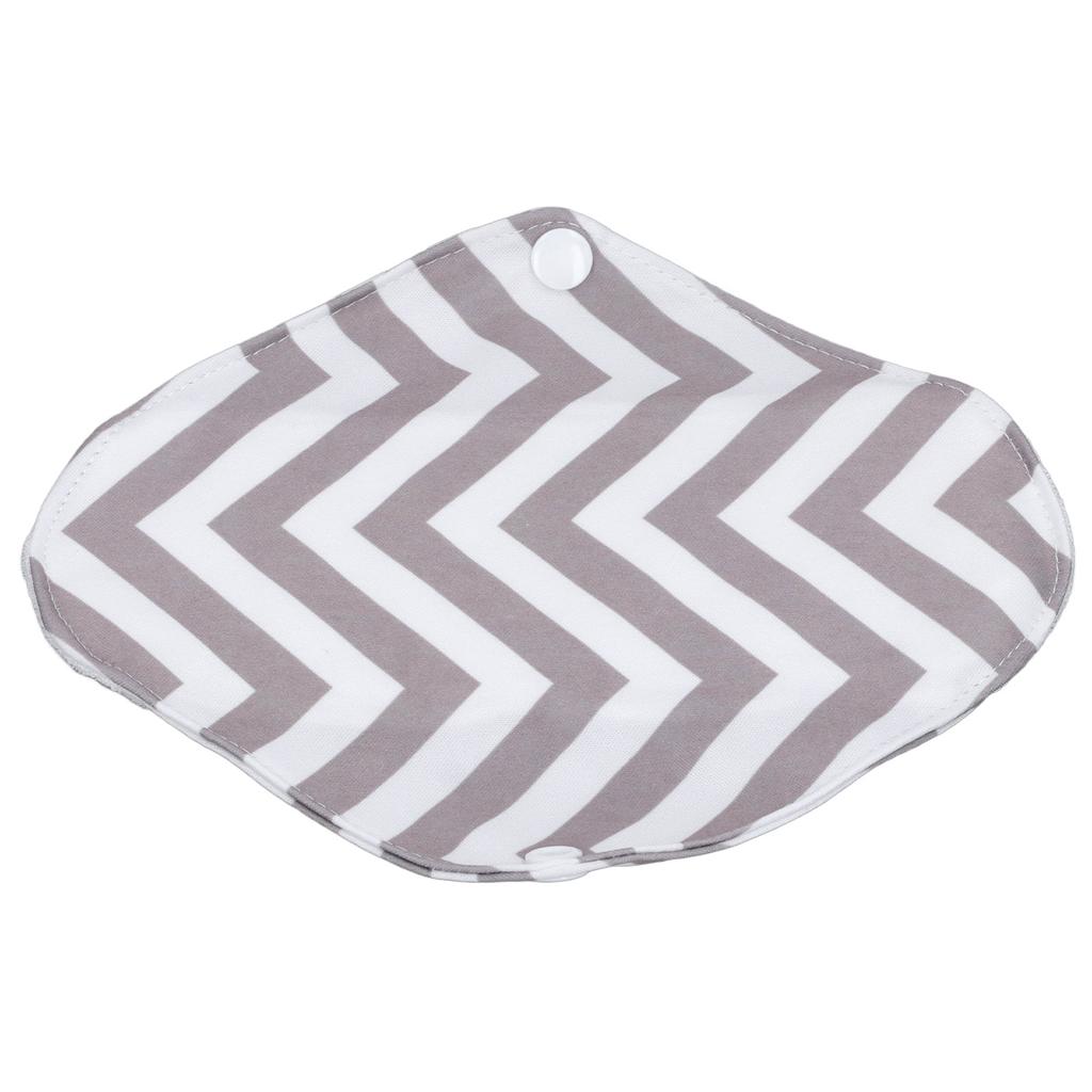 5PCS Reusable Sanitary Pads Bamboo Fiber Water Proof Cloth Menstrual Pad for Women Light Brown White