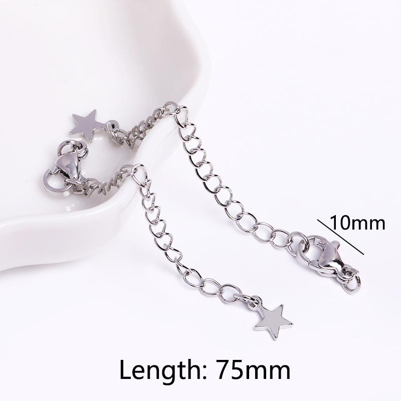 18 Karat Vergoldete 7,5 cm Verlängerungskette Für Schmuckherstellung, Handgefertigte DIY Armband Halskette Verlängerer Ketten Zubehör Teile