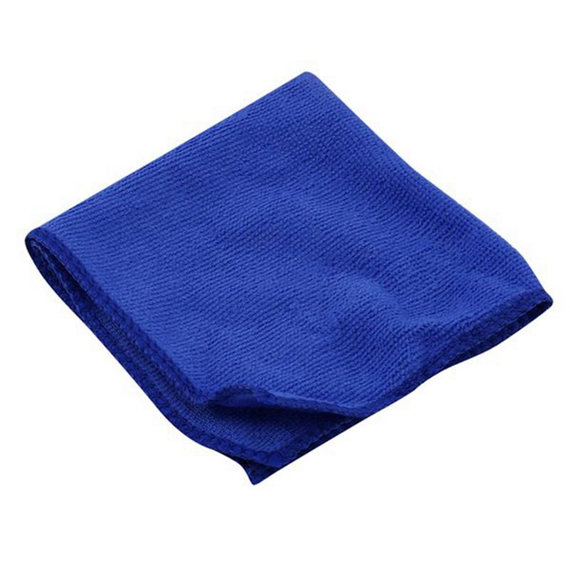 20Pcs Absorbent Microfiber Towel Car Home Kitchen Washing Clean Wash Cloth Blue