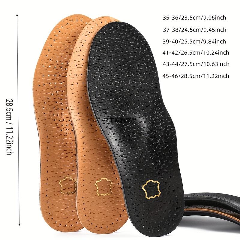 Arch Support Insoles for Men and Women - PU Orthopedic Cushioned Insoles, Flat Feet Correction Inserts for Casual & Dress Shoes
