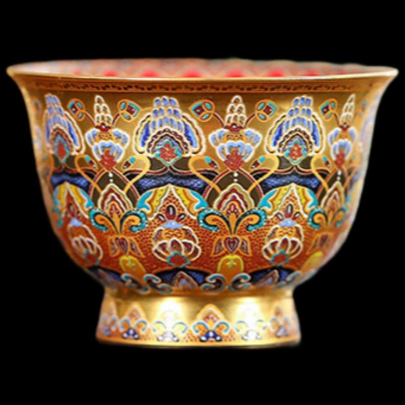 Gongli Dunhuang Gilded Ceramic Tea Set