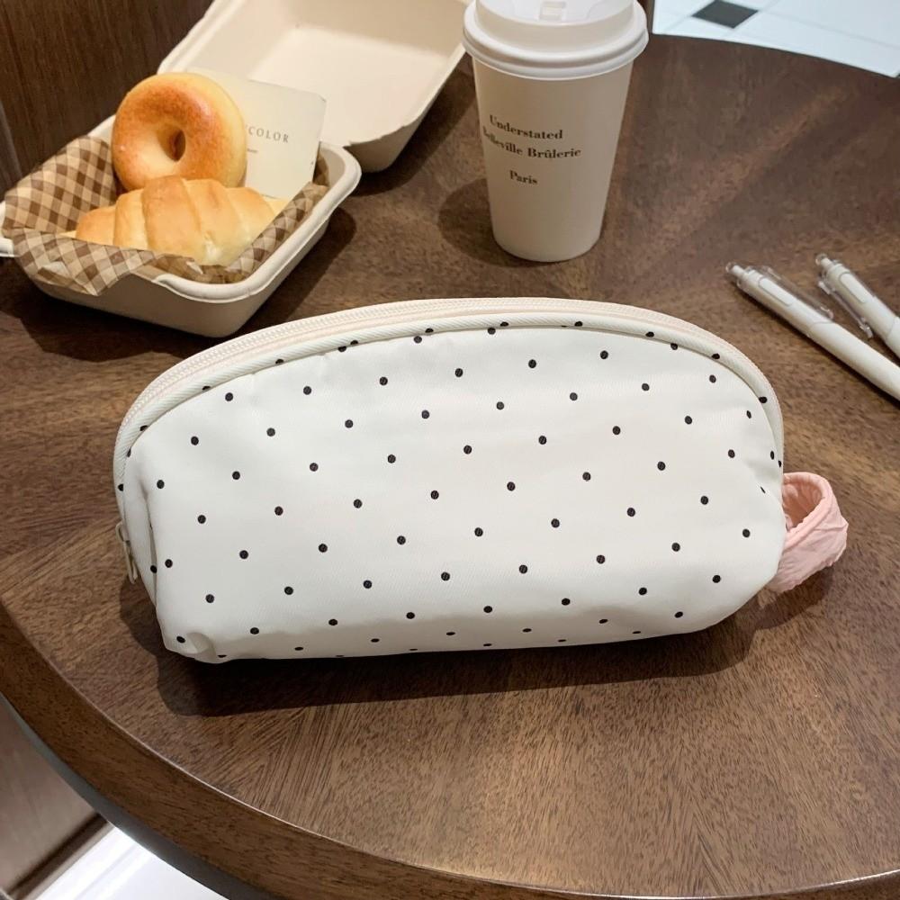 Large Capacity Pen Bag Multi-Layer Divided Cosmetic Pouch Korean Style Stationery Organizer School