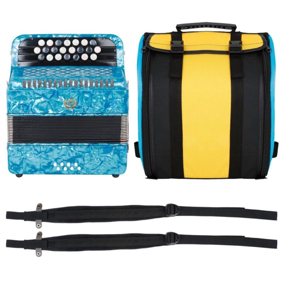 Buy Bayan accordion 22 key 8 bass professional key button accordion