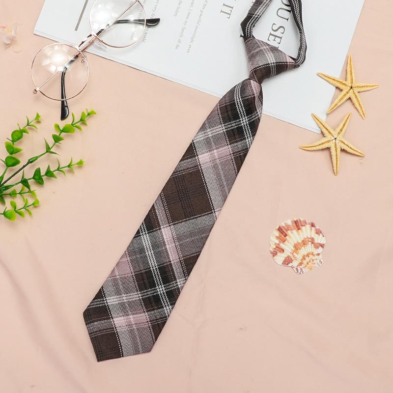 Japanese Plaid Black Bow Tie Collar Rope Women'S Necktie College Wind Streamer Jk Bow Shirt Ins Sailor Suit