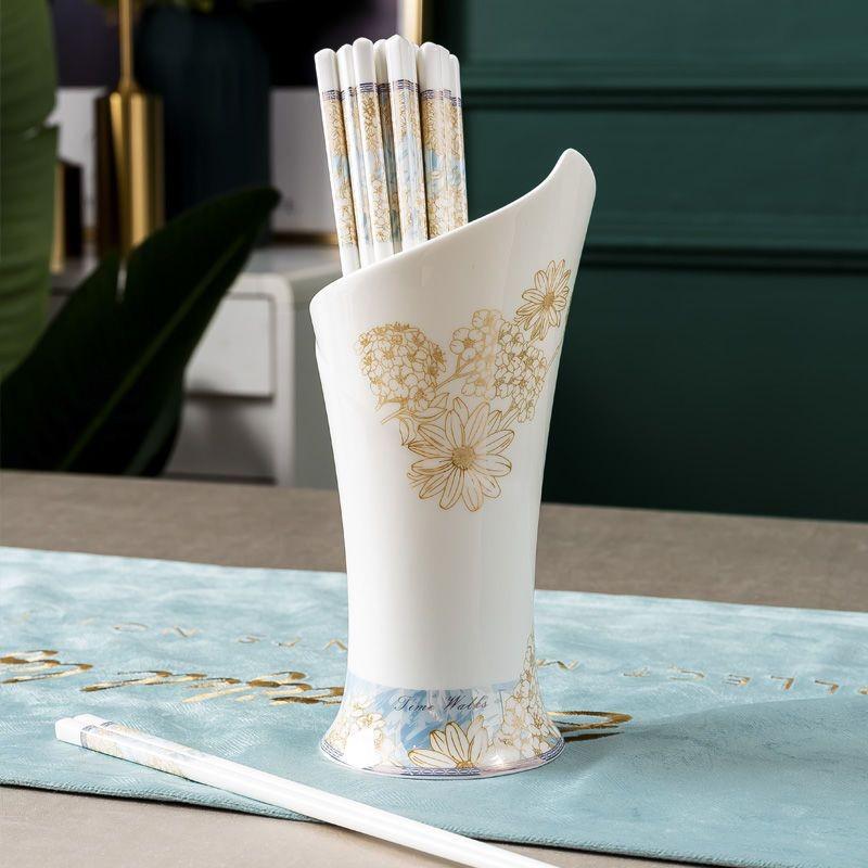 High-Temperature Resistant Luxury Macaron Color Ceramic Chopsticks - Easy To Clean