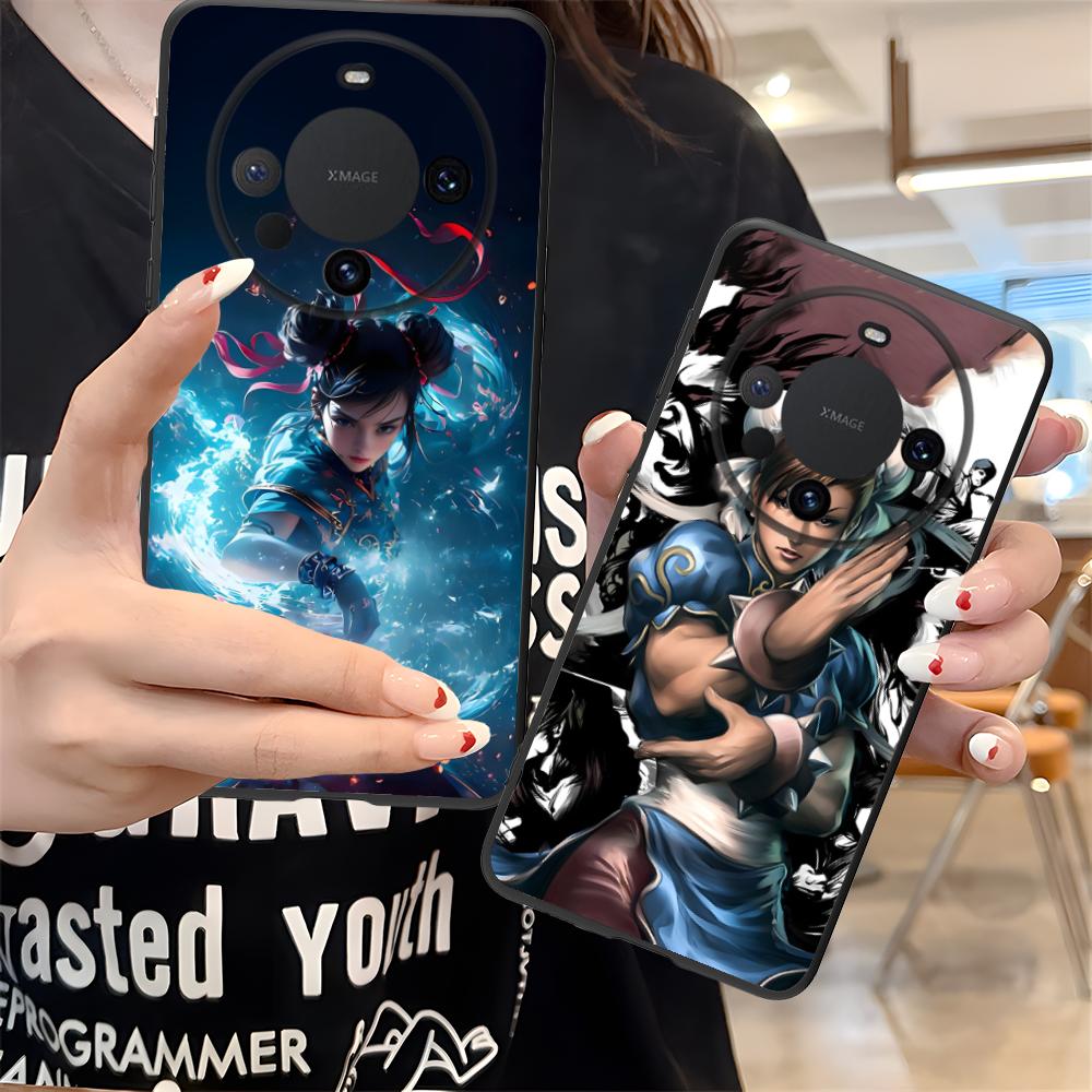 Street Fighter Chunli Phone Case for Huawei Mate 60 50 40 30 20 10 Pro Plus Lite E 5G Colorful Printing Cover Cover Luxury