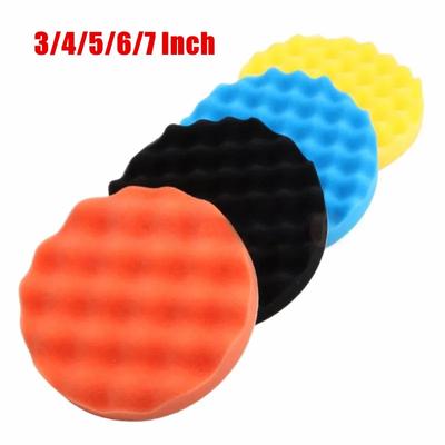 4 Pcs 3 4 6 7 Inch Buffing Buffer Sponge Polishing Pad Wax Polishing Kits For Polishing Watch Car Glass Polisher