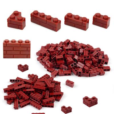 100g High Wall Thick MOC Building Blocks Bulk Granular 1x2 Right-angle 1x3 1x4 Dots 15533 Wall Assembled Model Bricks DIY Toys
