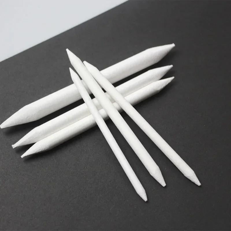 6/8/12Pcs Double Head Durable Art Drawing Tool Pastel New Blending Smudge Tortillon Material Sketching Paper Pencil
