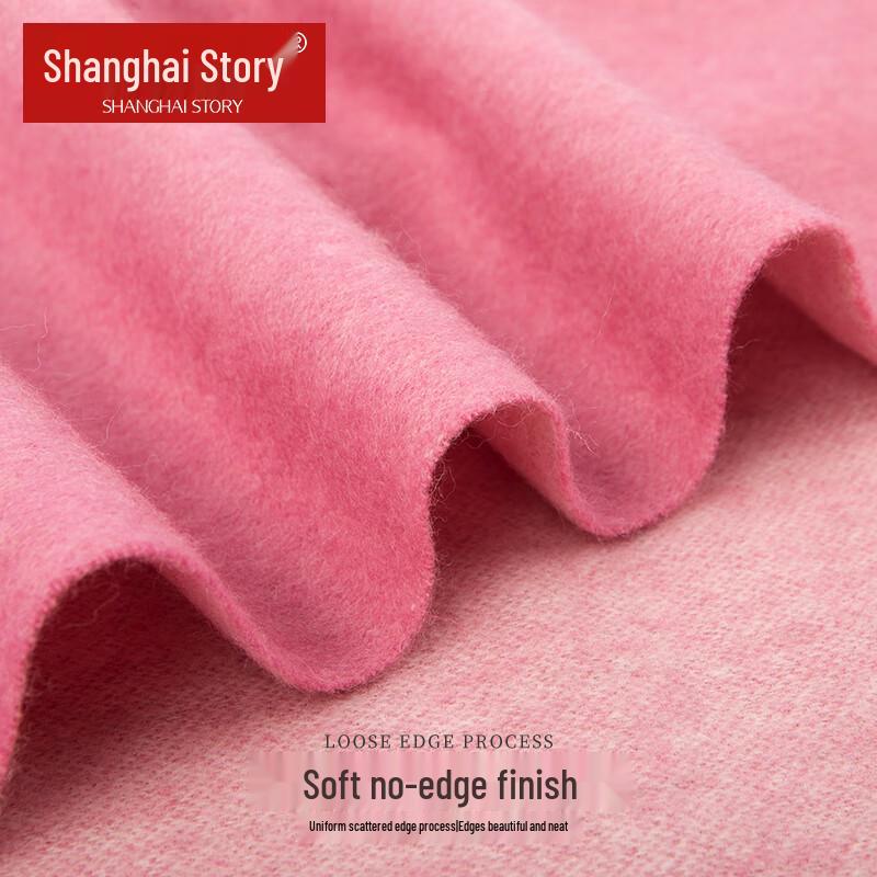 Women's Pure Wool Double-Sided Scarf & Shawl