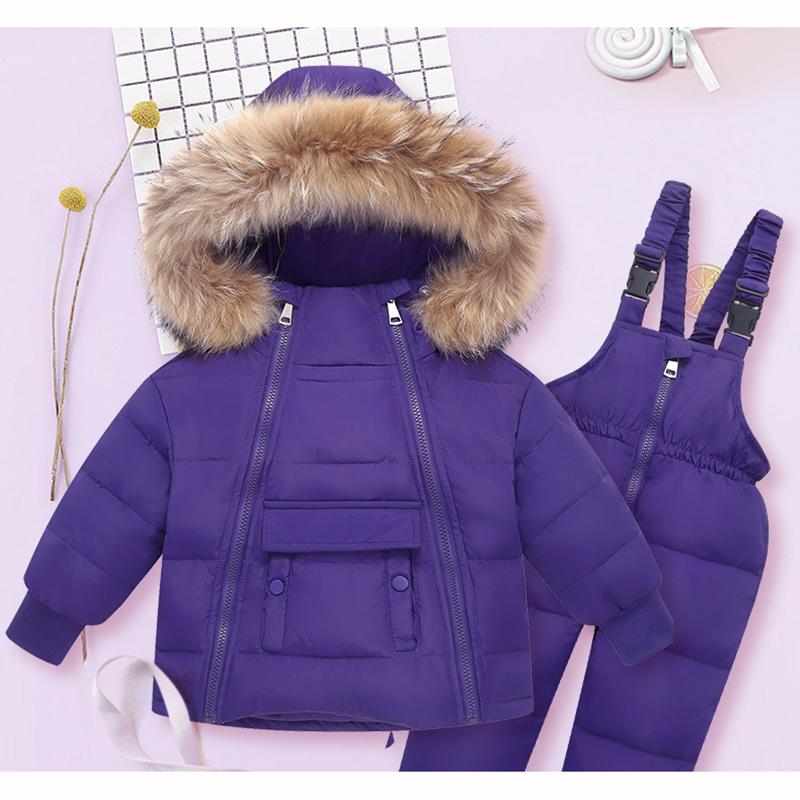 Children's Down Jacket Suit Two Piece Suit Thickened Children's Baby Jackets Down
