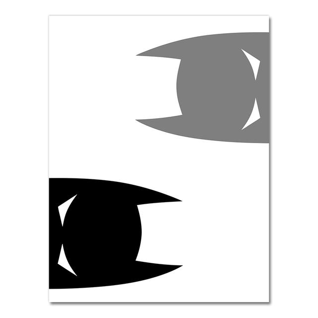 COLORFULBOY Super Hero Modern Black White Wall Art Canvas Painting Posters And Prints Wall Pictures For Living Room No Frame