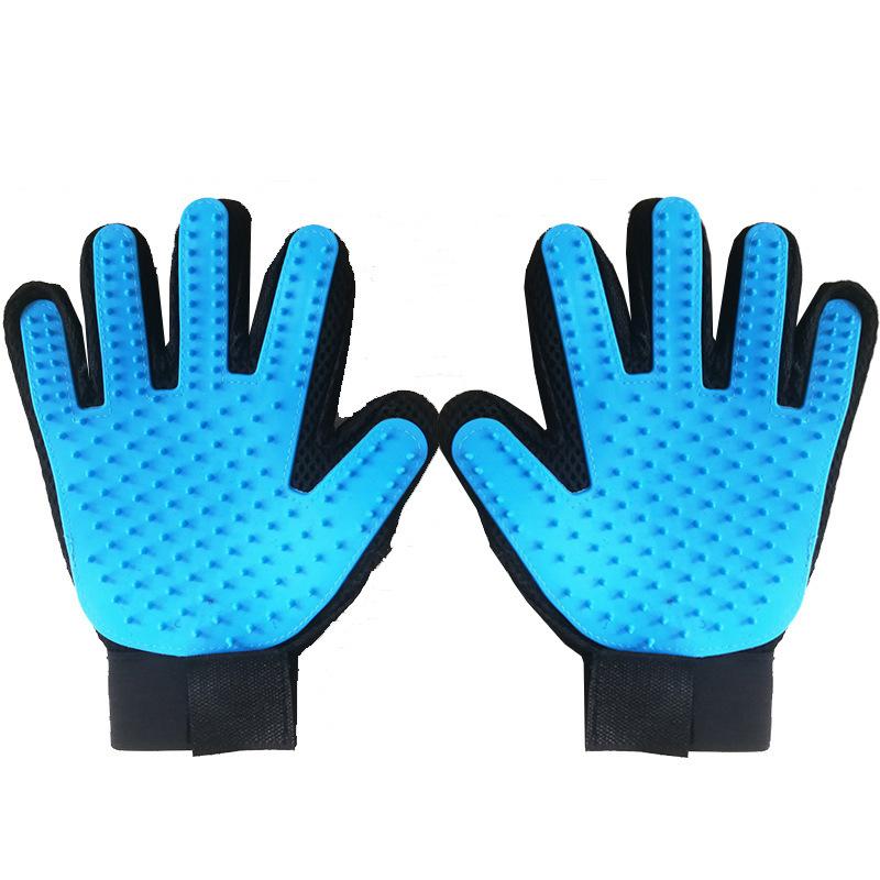 Cat Grooming Glove, Dog Deshedding Glove, Silicone Pet Hair Removal Massage Mitt, for Bathing, Shedding, Cleaning