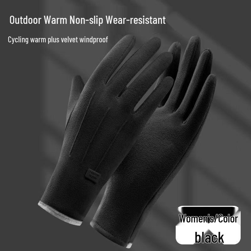 Autumn-Winter Touchscreen Thermal Gloves: Cold-Proof and Thickened for Outdoor Work & Cycling