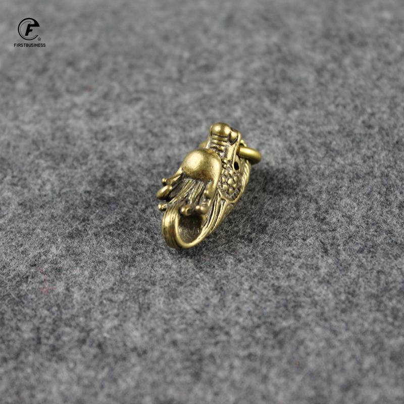 Creative design brass Copper dragon head Figurines Ornaments Home Decor Accessories tea pet Brass Animal Statue Desk Decorations