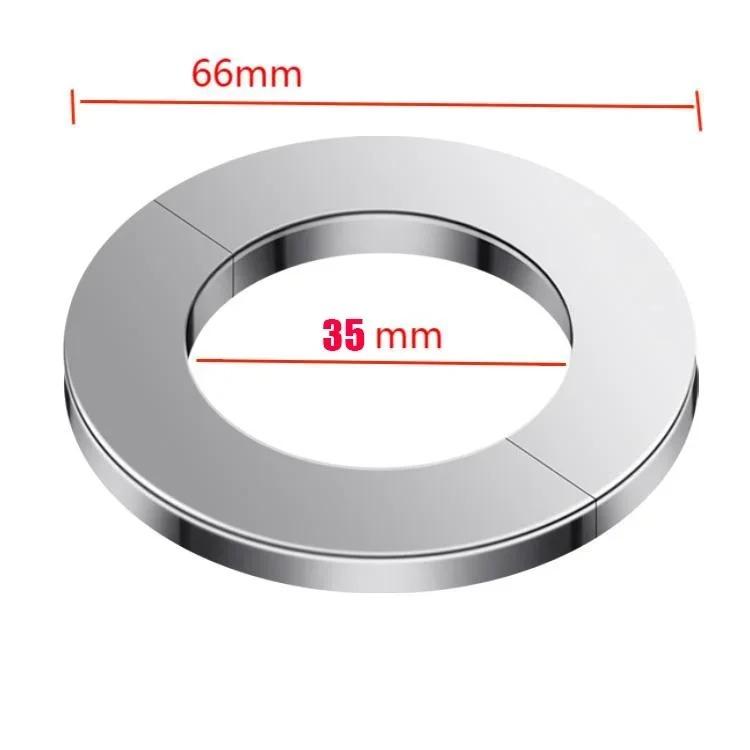 Valvola a triangolo autoadesiva cromata in acciaio inossidabile copertura decorativa rubinetto