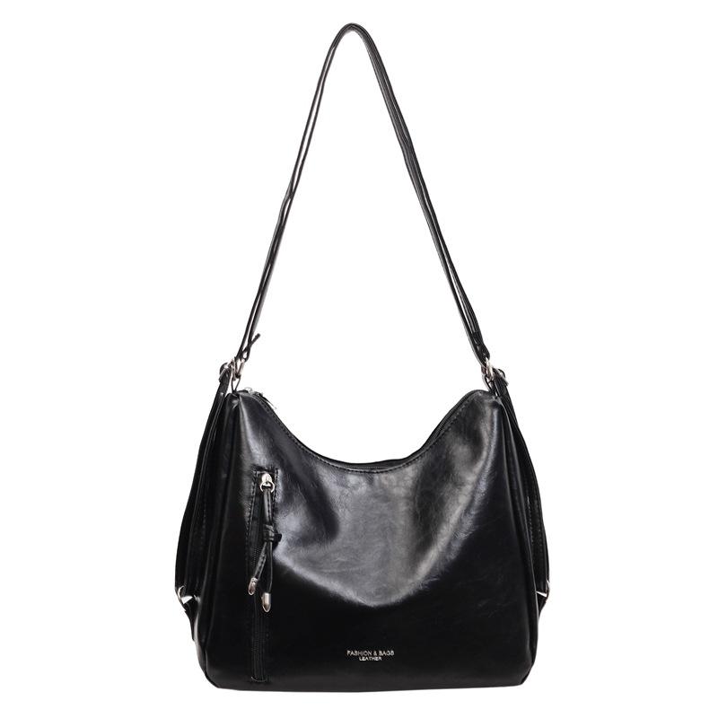 Foreign trade fashion retro large-capacity shoulder bag trendy versatile pu backpack women s casual soft leather messenger bag