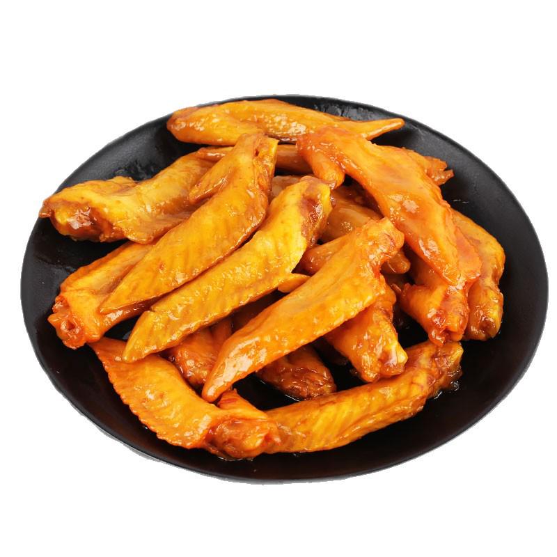 50 Pack Salt-Baked Multi-Flavor Chicken Wing Tips 30g - Snack-Sized Braised Chicken Wings