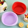 1/2Pcs Silicone Square Round Cake Plate Non-Stick Brownie Pot W/Anti-Slip Handle Oven And Air Fryer Safe Perfect For Baking Cake